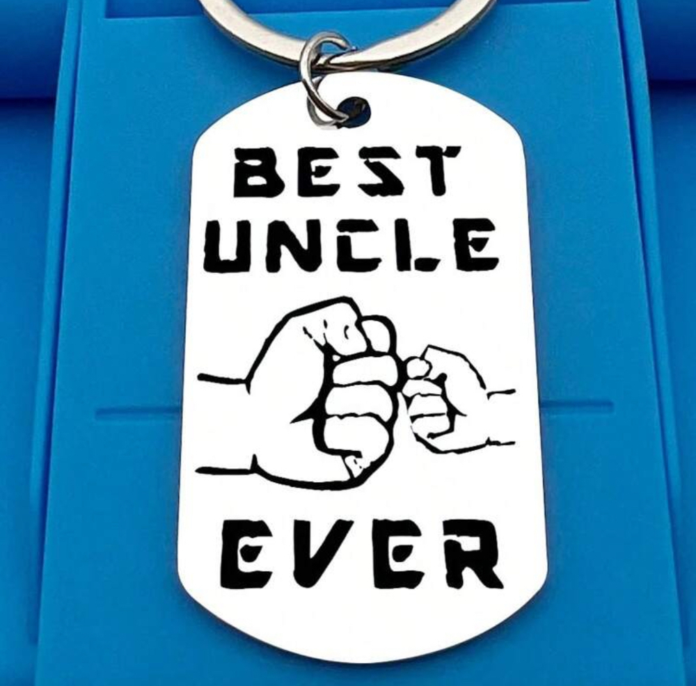 3/$25 Best Uncle Ever Stainless Steel Keychain NEW